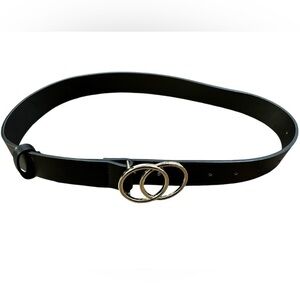 Black Belt with Silver Buckle XS